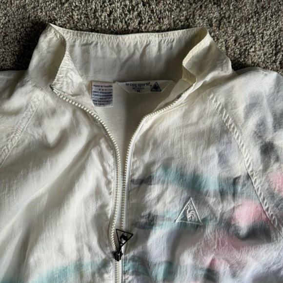 Vintage White Windbreaker Jacket - Picture 5 of 8